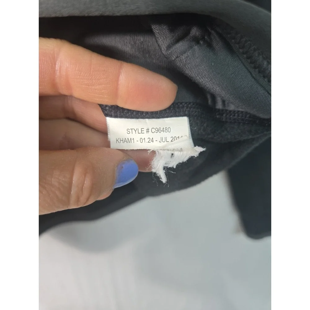 Marmot Fleece Full Zip Mock Jacket Men's M Black Outdoor Hiking Zipper Pockets